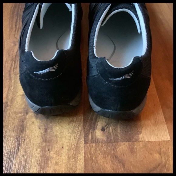 Dansko Size 41W(10.5-11) Henriette black leather/ nylon shoes - Picture 5 of 11
